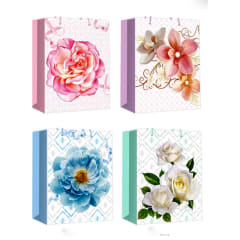 BOLSA REGALOS LOVE DISEÑO ROSAS / VENTA POR MAYOR