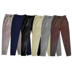 PANTALON PLUSH HOMBRE LISO PRETINA AJUSTABLE  | 12 UNID