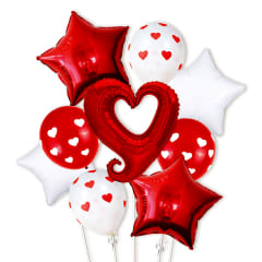 SET DE GLOBOS PARA HELIO CON 9 GLOBOS |12 UNID