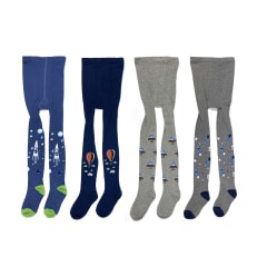 BALLERINA DE NIÑO DISEÑOS ASTRONAUTAS/COHETES  ALGODÓN  TALLA  6-8| 12 UNID