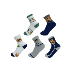 CALCETIN NIÑO TOALLA OSO 9-12 AÑOS DISEÑOS SURTIDOS