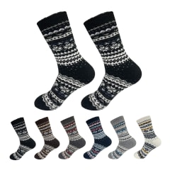 CALCETINES DE HOMBRE DISEÑO NIEVE TOALLA | 12 UNID