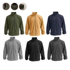 POLERON DE HOMBRE CON CIERRE CUELLO BEATLE | 12 UNID