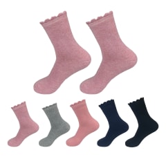 CALCETINES DE NIÑA JUVENIL  LISO TOALLA TALLA 13-16 AÑO | 12 UNID