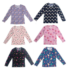 CAMISETA DE NIÑA JUVENIL CON DISEÑO SURTIDO POLAR | 12 UNID