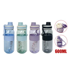 BOTELLA PARA AGUA PLASTICA 600ML