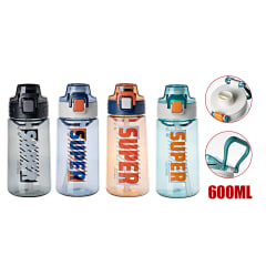 BOTELLA PARA AGUA PLASTICO 600ML