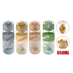 BOTELLA PARA AGUA DE PLÁSTICO 650 ML