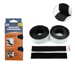VELCRO ADHESIVO 2 ROLLOS 2.5CM X 2M
