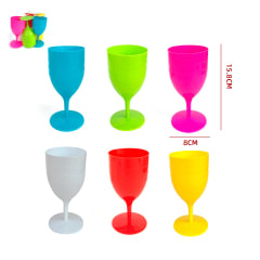 SET DE COPAS DE PLÁSTICO 6 PCS 8X15.8CM