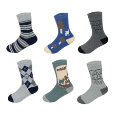 CALCETIN DE NIÑO TOALLA DISEÑO ROMBOS 6-9 AÑOS