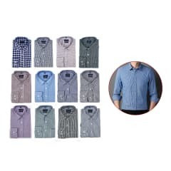 CAMISA DE HOMBRE ALGODON DISEÑO CUADRILLE TALLA S/M/L/XL