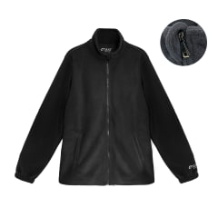 POLERON DE HOMBRE CON POLAR NEGRO UNIFORME CLINICO