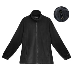 POLERON DE MUJER CON POLAR NEGRO UNIFORME CLINICO