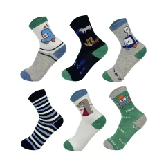 CALCETIN  NIÑO ALGODON DIBUJO SURTIDO  3-6 AÑOS | 12 PARES