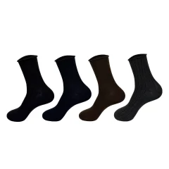 CALCETIN HOMBRE ALGODON ACANALADO | 12 PARES