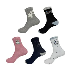 CALCETIN MUJER DIBUJO ECONOMICO PACK*3