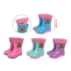 BOTAS DE AGUA PARA NIÑA TALLAS 21-25/ CAÑA  15-16CM | VENTA POR EMBALAJE