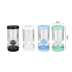 FRASCO HERMETICO PARA ENCURTIDOS CON SEPARADOR SECO Y HUMEDO 19X9CM