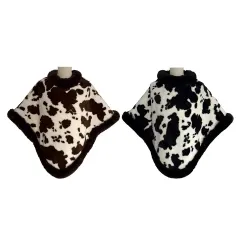 PONCHO CERRADO TEXTURA VACA 70X70CM