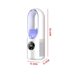 VENTILADOR SIN ASPAS CON HUMIDIFICADOR USB  12.3X11.9X30.5CM