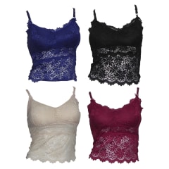 BRALETTE MUJER ENCAJE | 12 UNID