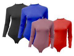 BODY LISO CUELLO ALTO MANGA LARGAS
