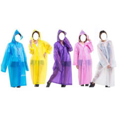 PONCHO IMPERMEABLE ADULTO UNISEX COLORES 140X70CM| 12 UNID