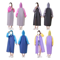 PONCHO IMPERMEABLE ADULTO  COLORES 140X70CM| 12 UNID