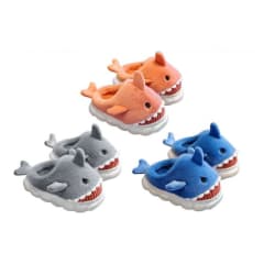 PANTUFLA DE ADULTO DISEÑO TIBURON CON ALETAS TALLA 36-41  | 36 UNID