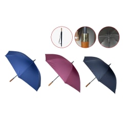 PARAGUAS PLEGABLE COLOR LISO FONDO NEGRO 70CM | 48 UNID