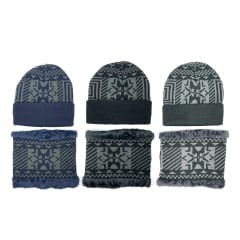 GORRO CON CUELLO HOMBRE DISEÑO SURTIDO | 12 UNID
