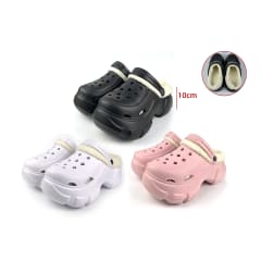 SANDALIA DE MUJER PLATAFORMA CON CHIPORRO COLOR LISO 10CM | 24 UNID