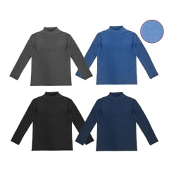 CAMISETA DE HOMBRE CON POLAR CUELLO BEATLE  STRETCH  LISO | 12 UNID