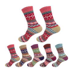 CALCETINES DE MUJER CON DISEÑOS SURTIDOS CACHEMIRA | 12 UNID