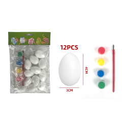 SET DE HUEVOS DE PASCUA PARA COLORES 12PCS 4X3CM