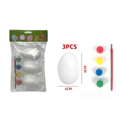 SET DE HUEVOS DE PASCUA PARA COLORES 3PCS 6X8CM
