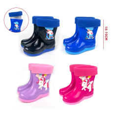 BOTAS DE AGUA INFANTIL DISEÑO NIÑO/UNICORNIO 31-35 ALTURA 18-19CM