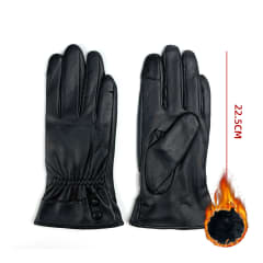 GUANTE DE MUJER COLOR NEGRO CON POLAR FORRADO TACTIL 22.5CM