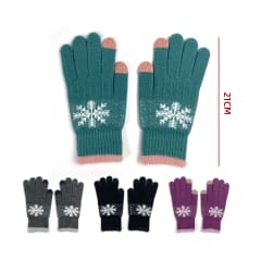 GUANTE LANA TACTIL COPO DE NIEVE  20CM 