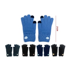 GUANTE LANA TACTIL 21CM OSCUROS