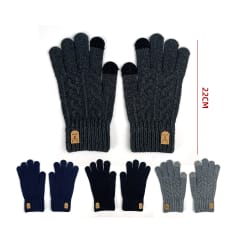 GUANTE LANA TACTIL LISO  22CM 