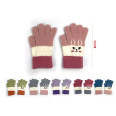 GUANTE DE LANA ESTAMPADO DISEÑO CONEJO 15CM