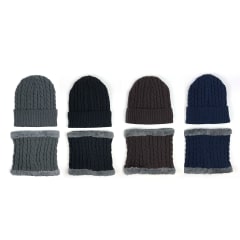 CONJUNTO ADULTO GORRO Y CUELLO DOBLE CAPA
