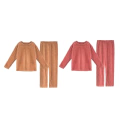 CONJUNTO PIJAMA DE MUJER POLERON Y PANTALON PLUSH M/L/XL/2XL