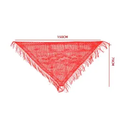 PUNTILLA CHILOTA ROJA 150X79CM - SOLO VENTA MAYORISTA