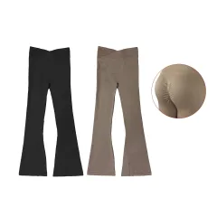 CALZA FLARE PUSH UP LA CINTURA CRUZADA