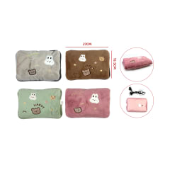 GUATERO ELECTRICO DISEÑO OSO CONEJO19.5X27CM