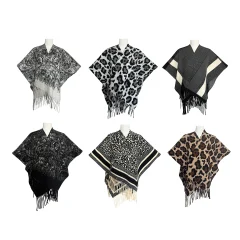 PONCHOS ABIERTOS MULTI DISEÑOS 110X175CM