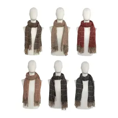 BUFANDA GRUESA TEXTURA 60×195 CM